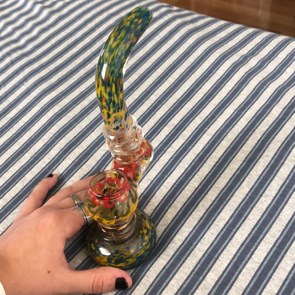 multicolored bubbler